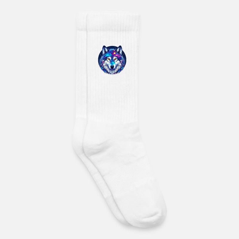 Wolf - Kinder Tennissocken - Weiß