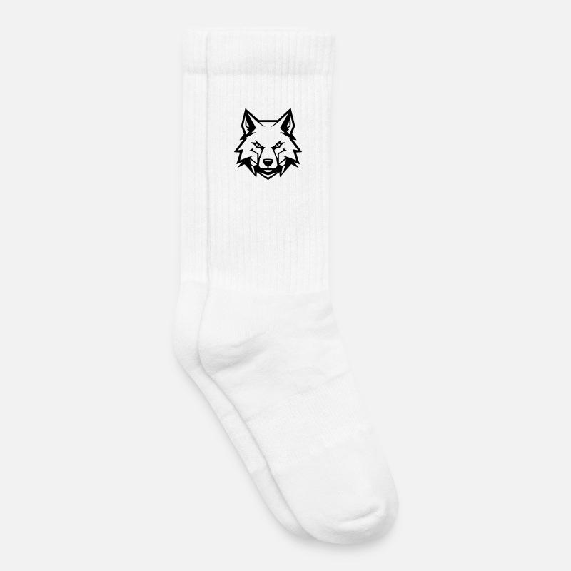Böser Wolf - Kinder Tennissocken - Weiß