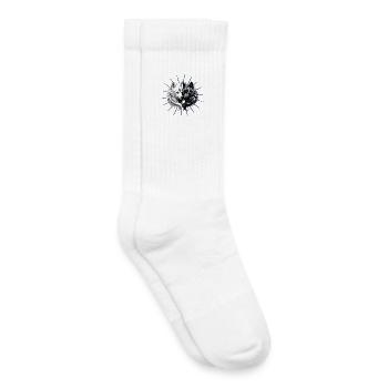 Yin Yang Wolves. - Kids Tennis Socks - white - Right