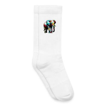 Elephant - Kids Tennis Socks - white - Right