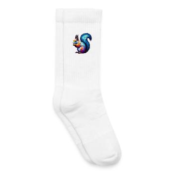 Écureuil - Chaussettes de tennis bio enfant - blanc - Droite