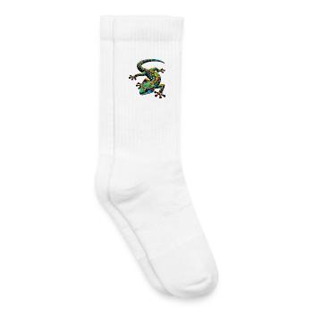 Gecko - Kinder Tennissocken - Weiß - Rechts