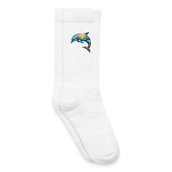 Delfin - Kinder Tennissocken - Weiß - Rechts