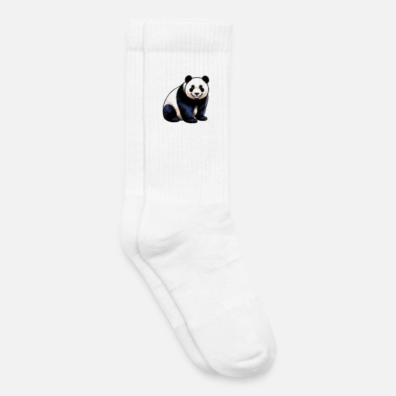 Panda - Kinder Tennissocken - Weiß