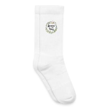 Lehrerin mit Herz! Personalisierbares Design - Kinder Tennissocken - Weiß - Rechts