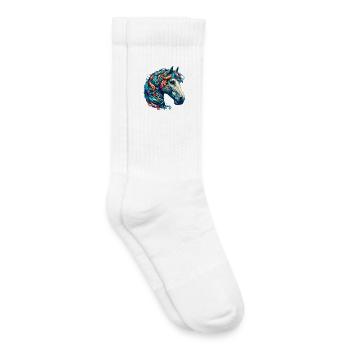 Horse - Kids Tennis Socks - white - Right
