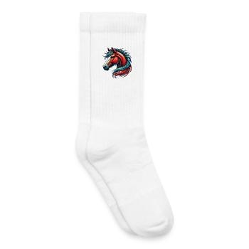 Pferd - Kinder Tennissocken - Weiß - Rechts