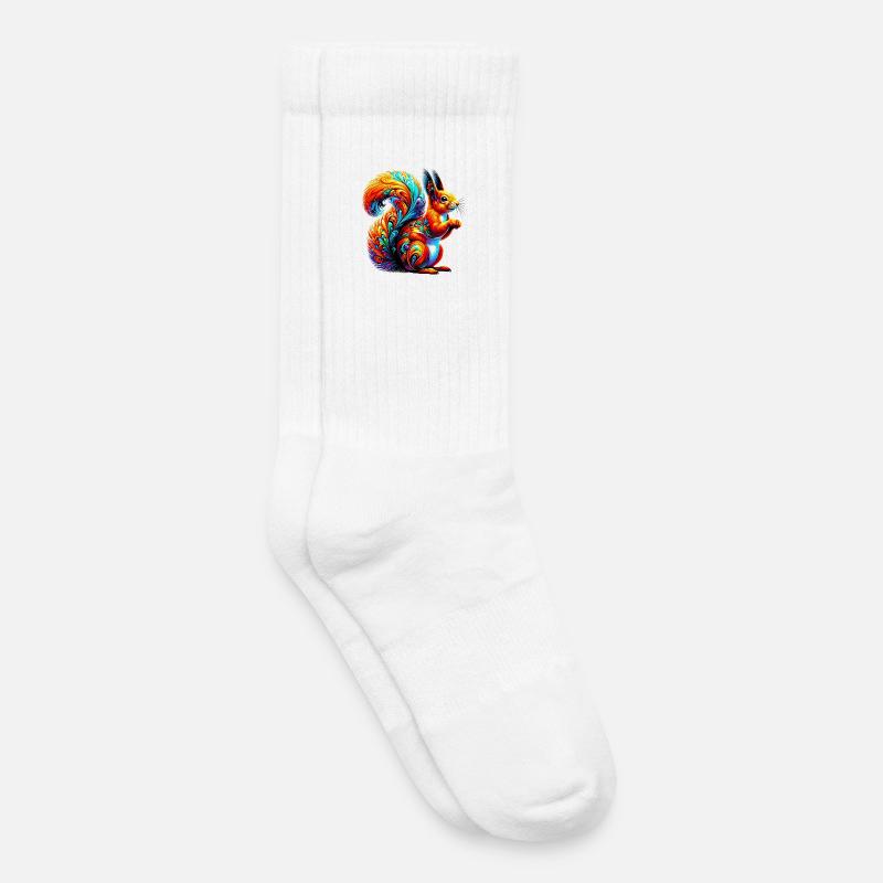 Eichhörnchen - Kinder Tennissocken - Weiß