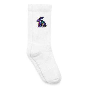 Lapin - Chaussettes de tennis bio enfant - blanc - Droite