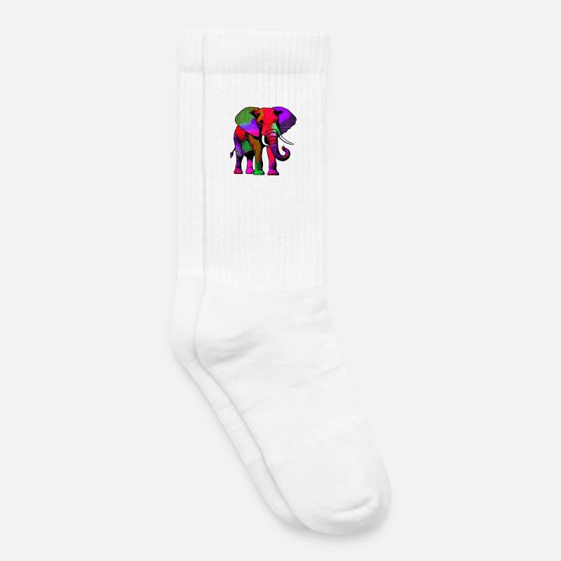 Elefant - Kinder Tennissocken - Weiß
