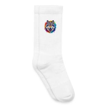 Wolf - Kinder Tennissocken - Weiß - Rechts