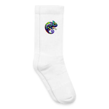 Chamäleon - Kinder Tennissocken - Weiß - Rechts