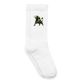 Taureau - Chaussettes de tennis bio enfant - blanc - Droite