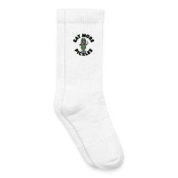 Eat More Cornichons Concombres Fun Chemise - Chaussettes de tennis bio enfant - blanc - Droite