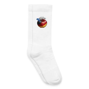 In Deutschland ist der blaue Wurm im Apfel Fck afd - Kinder Tennissocken - Weiß - Rechts