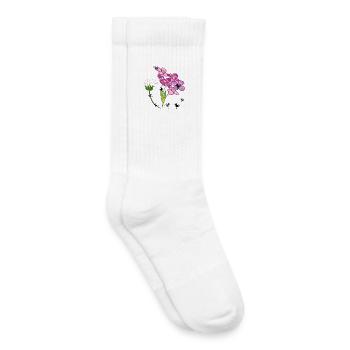 Blumen mit Ameisen Insekten - Kinder Tennissocken - Weiß - Rechts