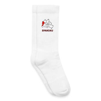 SPANDAU, un quartier de Berlin - Chaussettes de tennis bio enfant - blanc - Droite