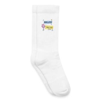 Mom and Dad love you - Kids Tennis Socks - white - Right