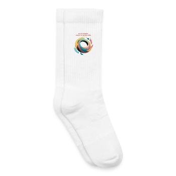 Abstrakte Spirale des Chaos - Kinder Tennissocken - Weiß - Rechts