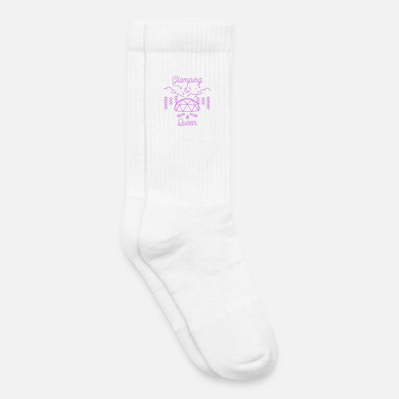 Glamping Queen - Kinder Tennissocken - Weiß