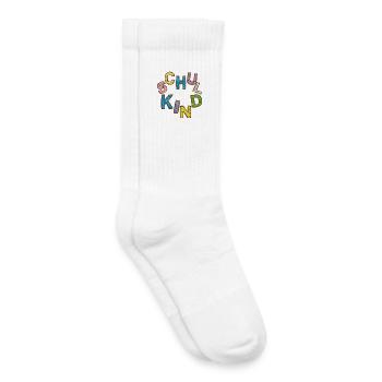 Inscription des écoliers - Chaussettes de tennis bio enfant - blanc - Droite