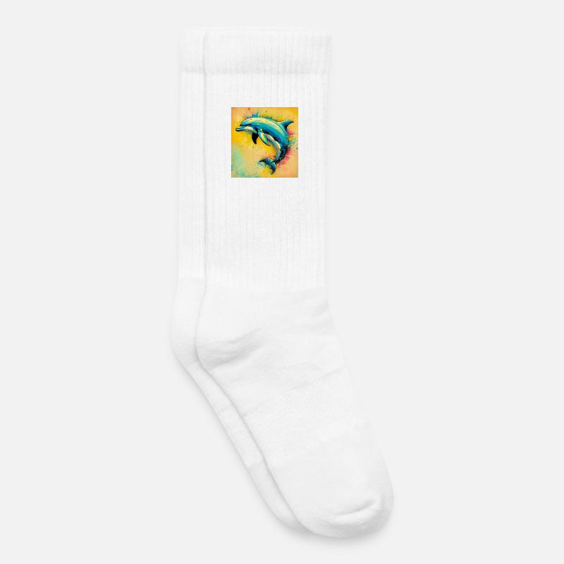 Delfin - Kinder Tennissocken - Weiß