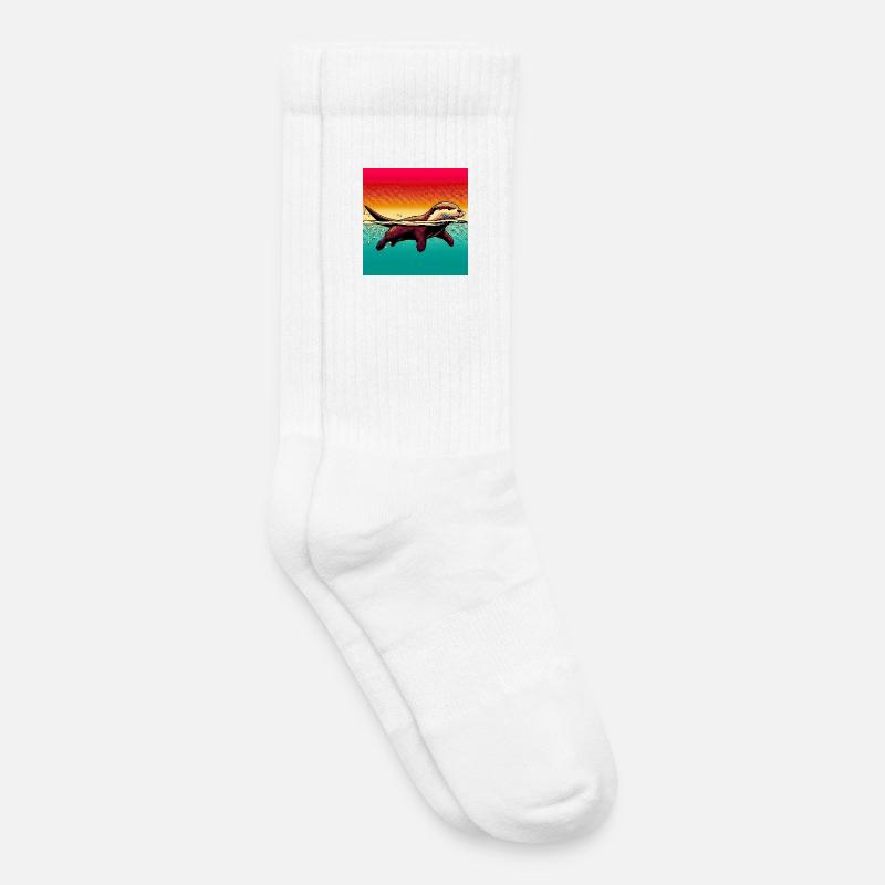 Otter - Kinder Tennissocken - Weiß