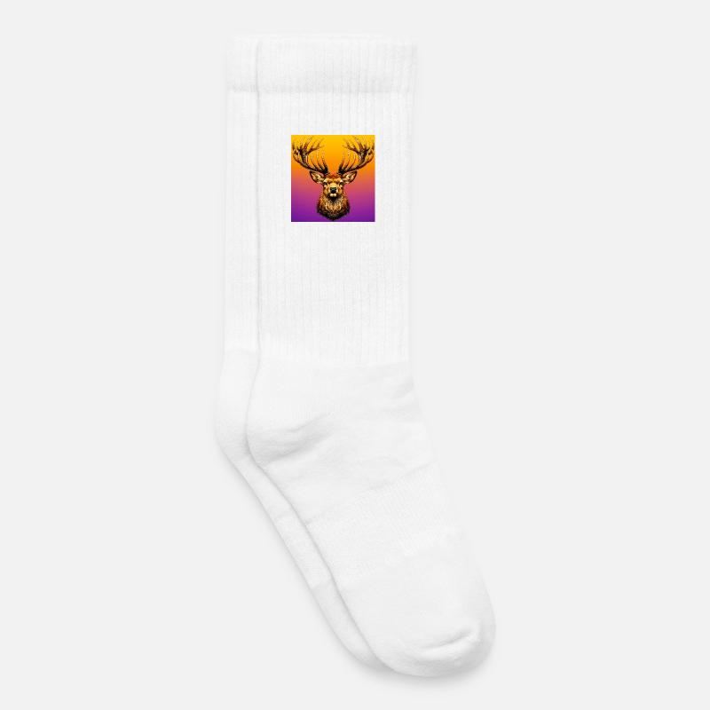 Hirsch - Kinder Tennissocken - Weiß