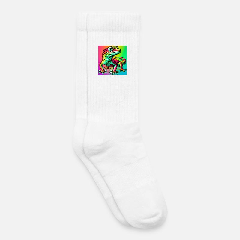 Gecko - Kinder Tennissocken - Weiß
