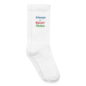 Lebendiges mehrfarbiges Typografie-Design - Kinder Tennissocken - Weiß - Rechts