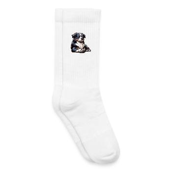 Australian Shepherd Aussie Aussiebesitzer Aussies - Kinder Tennissocken - Weiß - Rechts