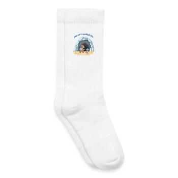 Bärenfamilie - Kinder Tennissocken - Weiß - Rechts