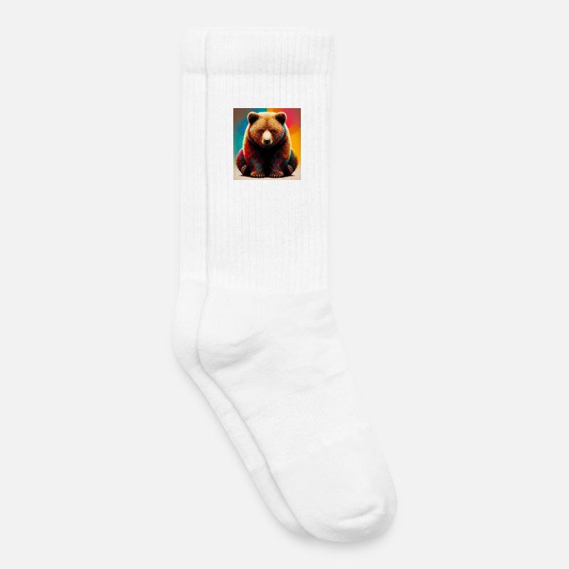 Bär - Kinder Tennissocken - Weiß