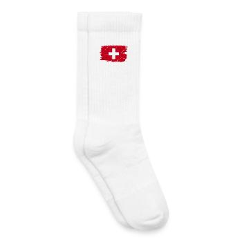 Zurich - Chaussettes de tennis bio enfant - blanc - Droite