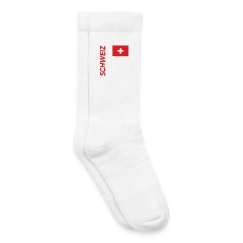 Davos - Chaussettes de tennis bio enfant - blanc - Droite