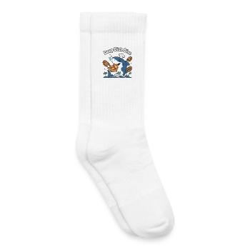 Deep Dish Dive Shark Chef - Kids Tennis Socks - white - Right