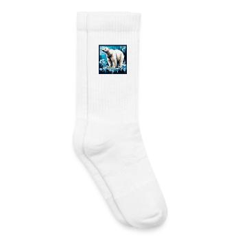 polar bear - Kids Tennis Socks - white - Right