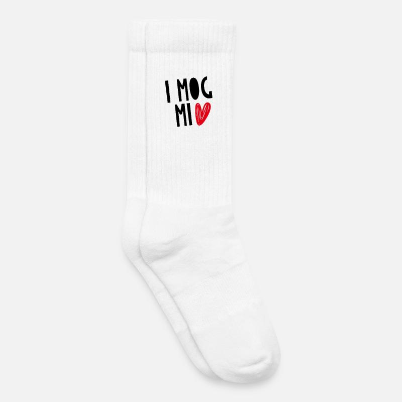 " I MOG MI" - Kinder Tennissocken - Weiß