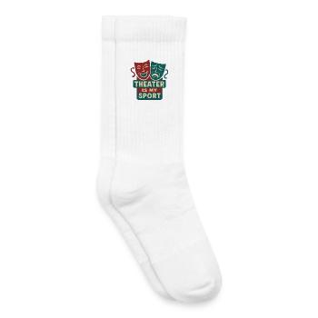 Theater Is My Sport - Kids Tennis Socks - white - Right