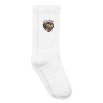 Grand bol de ramen - Chaussettes de tennis bio enfant - blanc - Droite