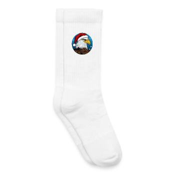 Eagle Santa Claus - Kids Tennis Socks - white - Right