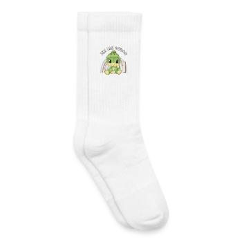 1. Geburtstag Dinosaurier Regenbogen Süß Niedlich - Kinder Tennissocken - Weiß - Rechts