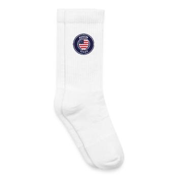 Emblème du bouclier Austin Texas - Chaussettes de tennis bio enfant - blanc - Droite