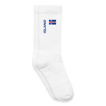Fjaðrárgljúfur - Kids Tennis Socks - white - Right