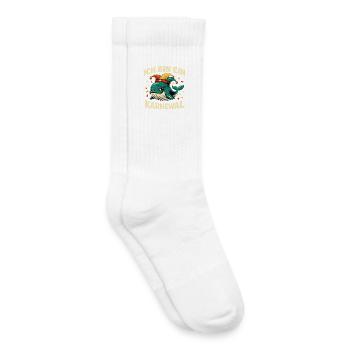 Ich Bin Ein Karnewal Jecke 5. Jahreszeit Wortspiel - Kinder Tennissocken - Weiß - Rechts