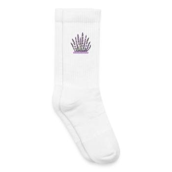 Lavendelblüten verrückt nach Lavendel - Kinder Tennissocken - Weiß - Rechts