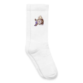 Role Playing Game Tabletop D20 Dice Gift Wizard - Kids Tennis Socks - white - Right
