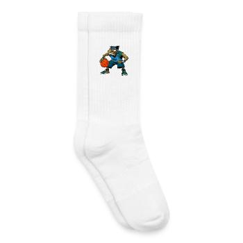 Basketball Rapper Hip Hop - Kids Tennis Socks - white - Right