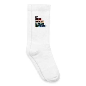 Bester Partymacher  / Best Party Maker in Town - Kinder Tennissocken - Weiß - Rechts