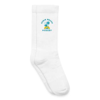 Surin Beach Phuket Palme Sonnenuntergang - Kinder Tennissocken - Weiß - Rechts